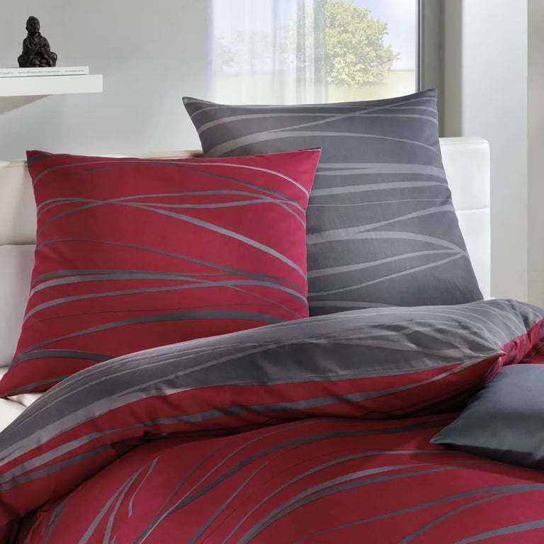 Traumschlaf Biber Bettwäsche Motion rubin