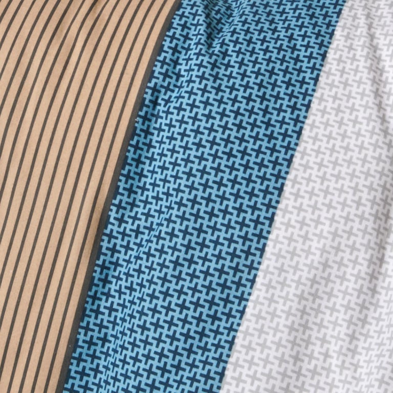 Traumschlaf Feinflanell Bettwäsche Nordic Stripe Blue