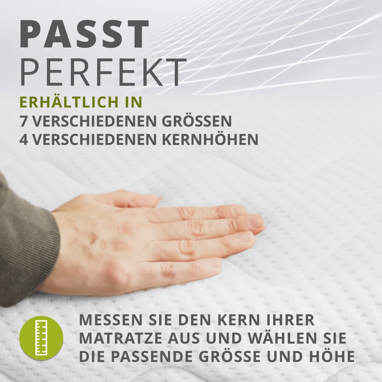 BettwarenShop Ersatz Matratzenbezug Doppeltuch