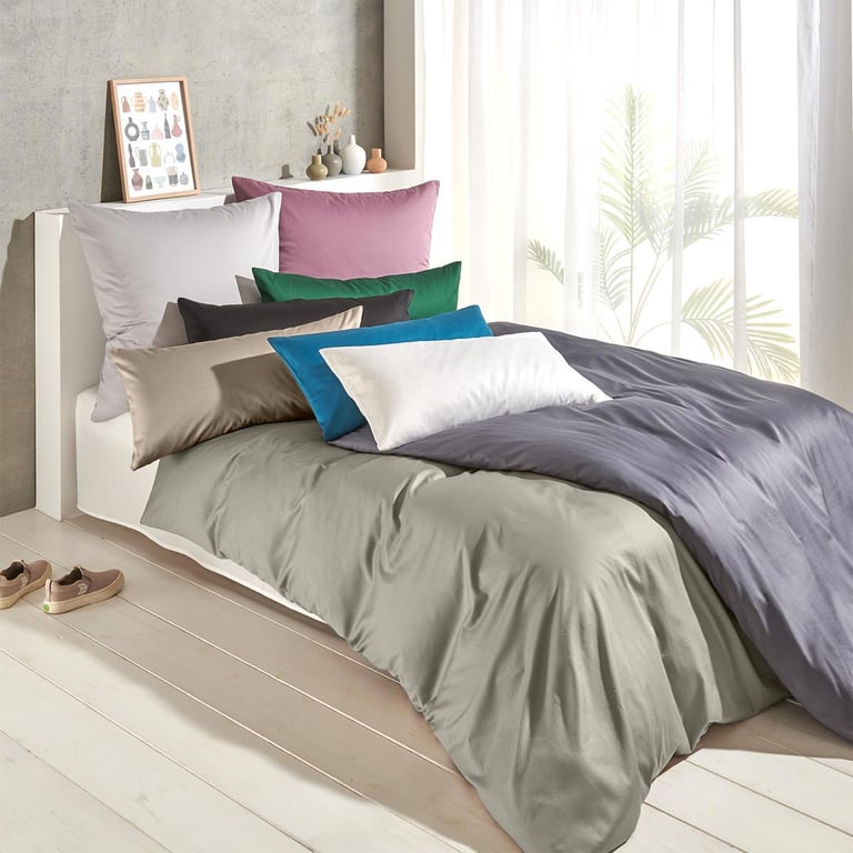 Traumschlaf Uni Mako-Satin Bettwäsche