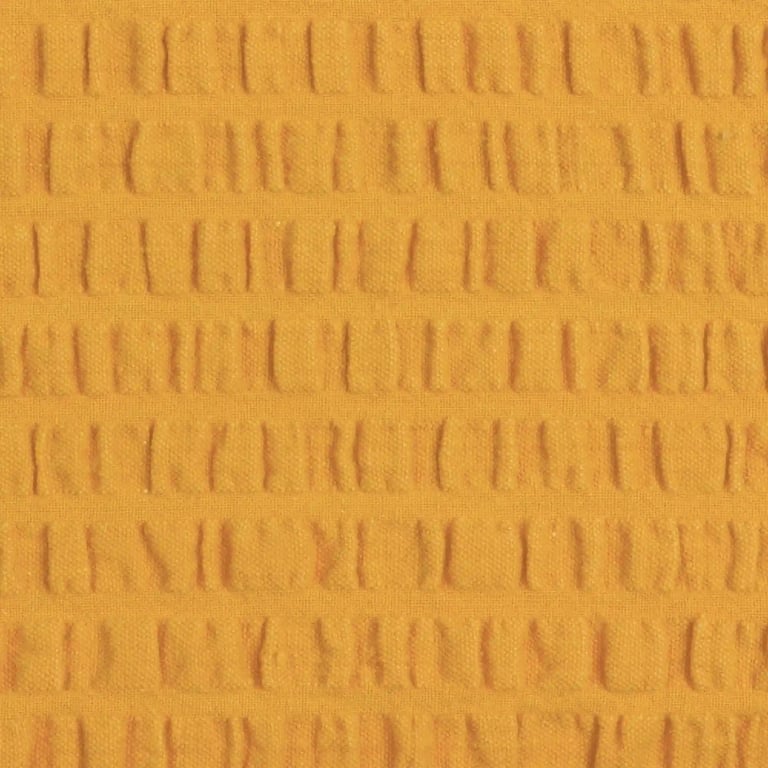 Nahaufnahme der gekräuselten Seersucker Stoffstruktur