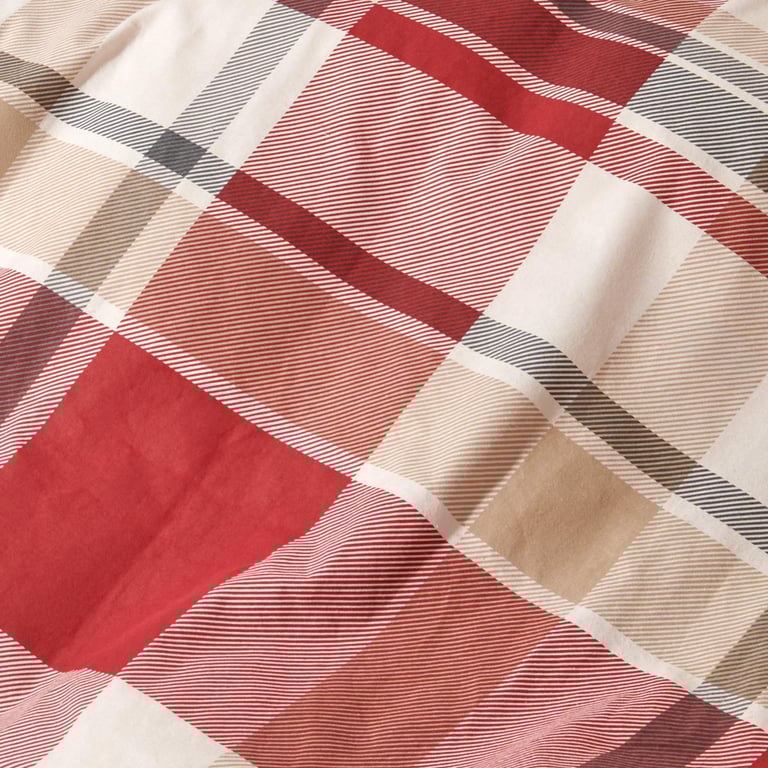 Traumschlaf Feinflanell Bettwäsche Lech rot